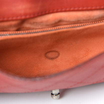 Chanel Calfskin Stitched Medium CC Sellier Flap Red 14 of 21