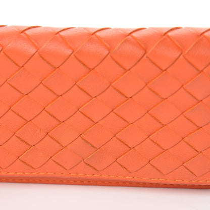 Bottega Veneta Nappa Intrecciato Card Holder Tangerine 11 of 12