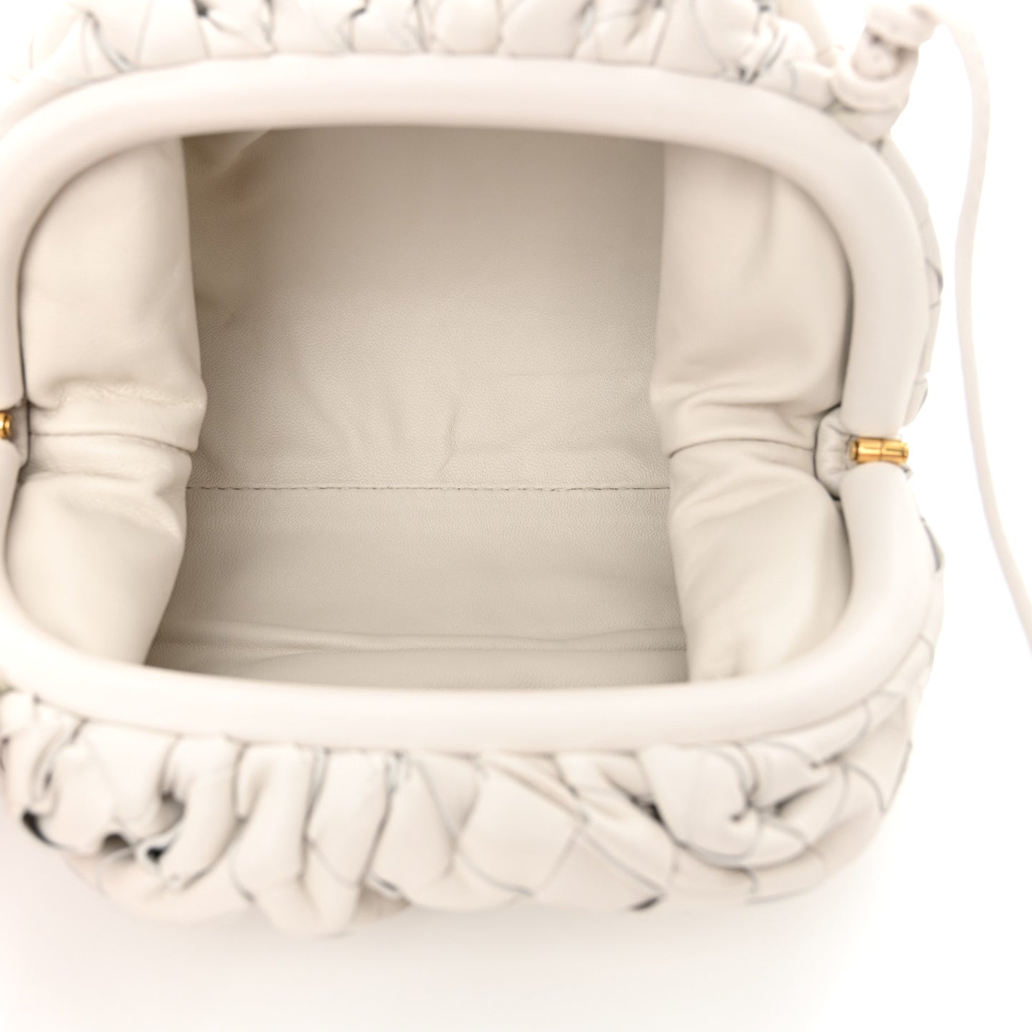 Nappa Intrecciato The Mini Pouch Chalk