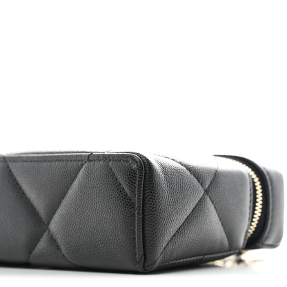 Chanel Caviar Quilted Top Handle Slim Vanity With Chain Black 9 of 10