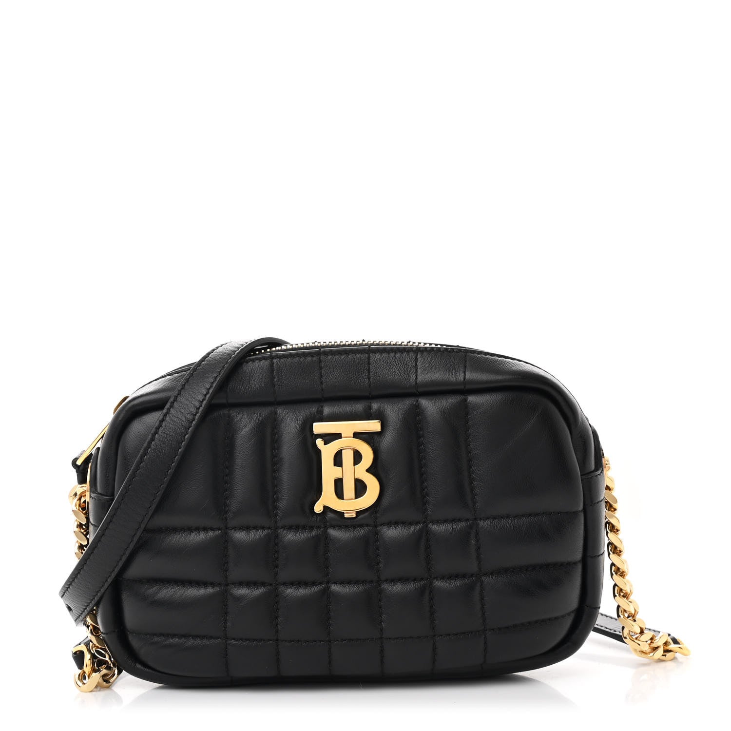Burberry Calfskin Quilted Small Lola Camera Bag Black 1 of 10