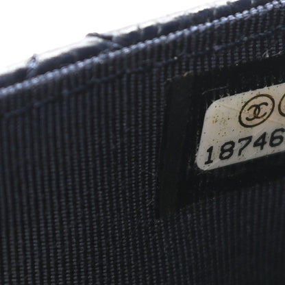 Chanel Caviar Quilted Wallet On Chain WOC Navy 9 of 14