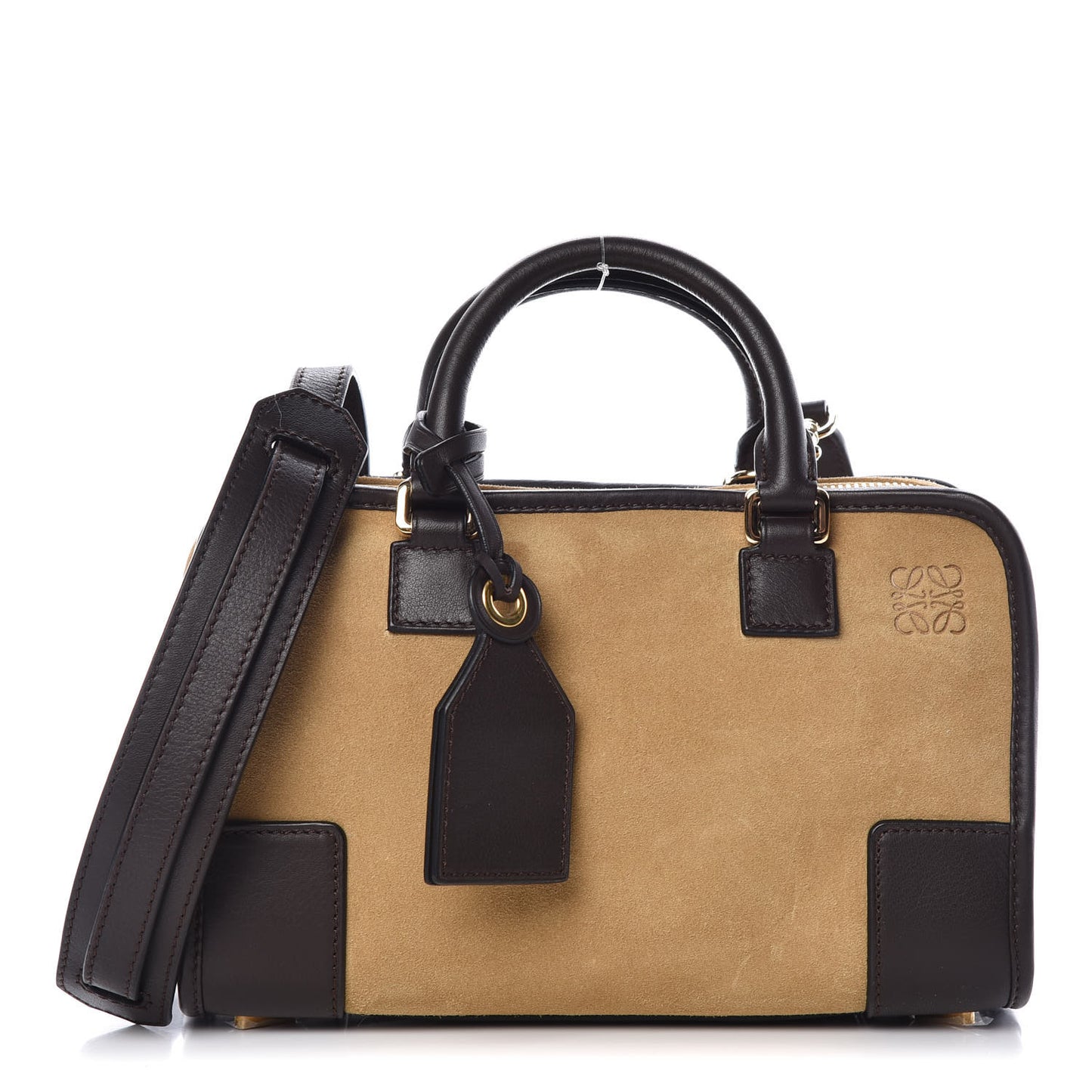 Suede Calfskin Amazona 23 Gold Brown