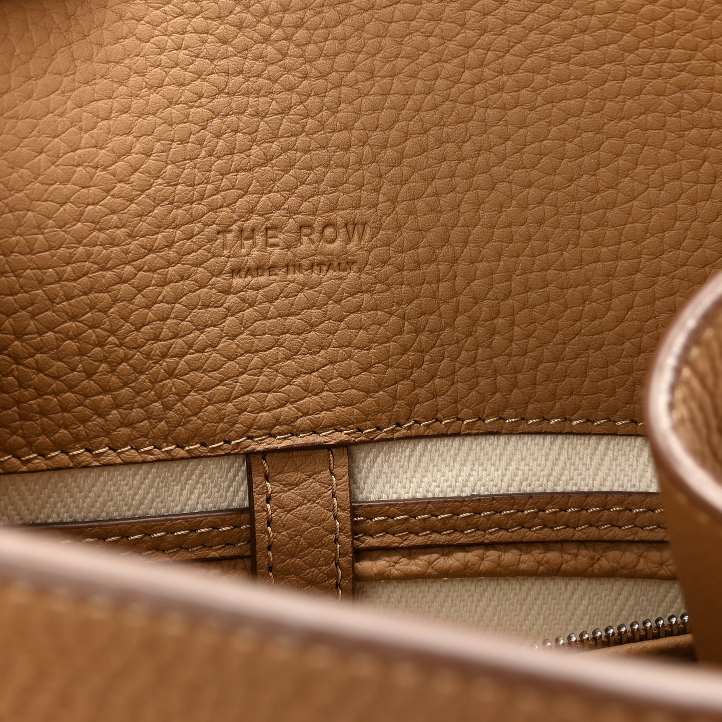 Matte Grained Calfskin Soft Margaux 12 Sandpit