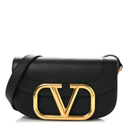 Valentino Garavani Smooth Calfskin Supervee Shoulder Bag Black 1 of 13