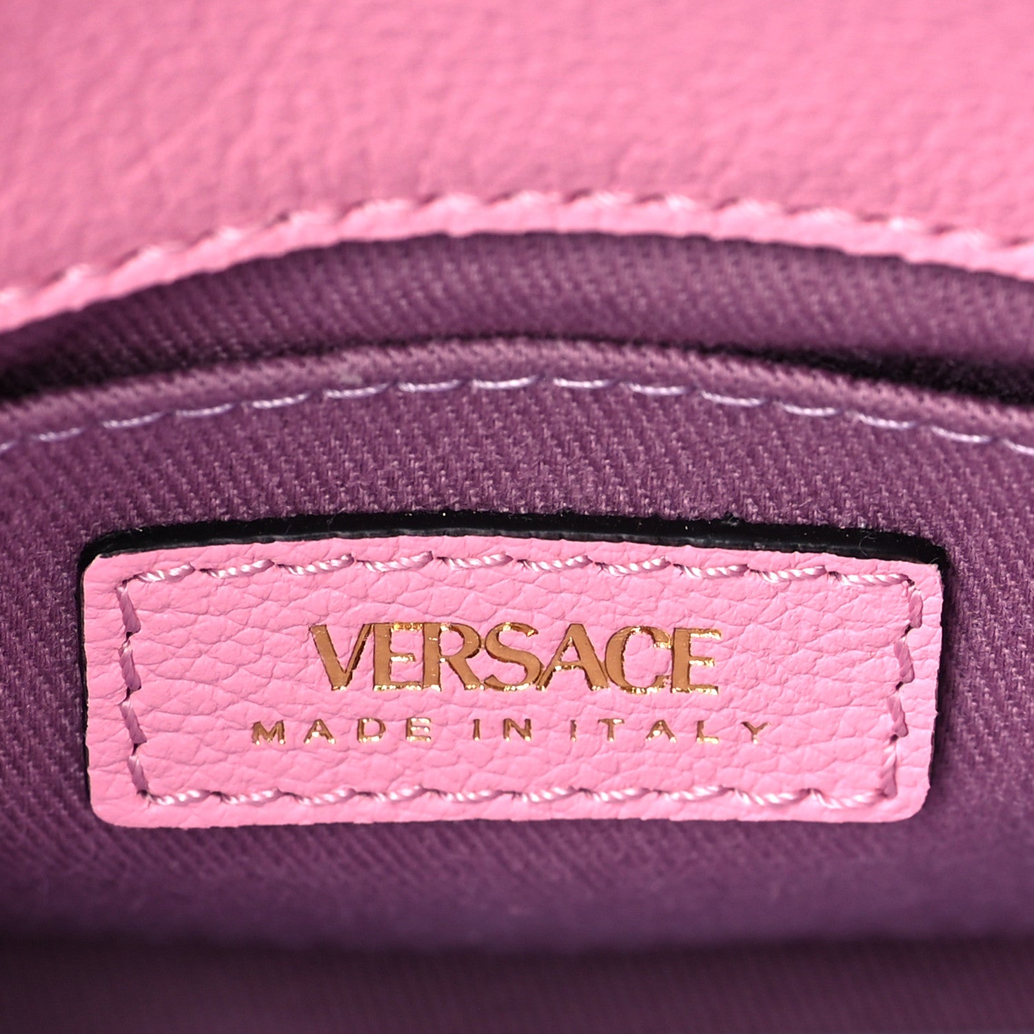 Versace Calfskin La Medusa Small Chain Hobo Bag Pink 5 of 8