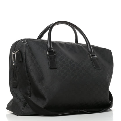 Gucci Nylon Monogram Large Duffle Bag Black 2 of 8