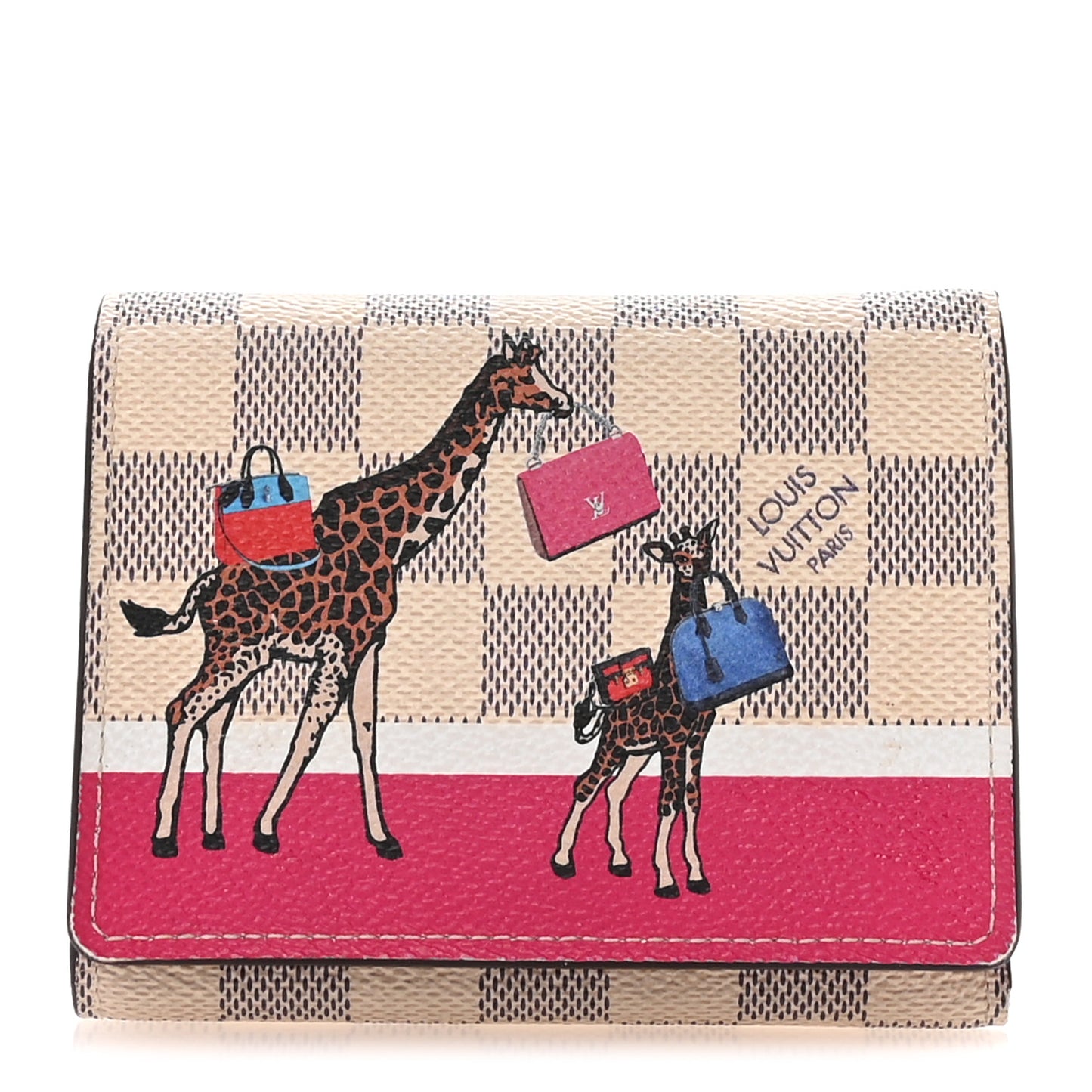Damier Azur 2017 Christmas Animation Victorine Wallet