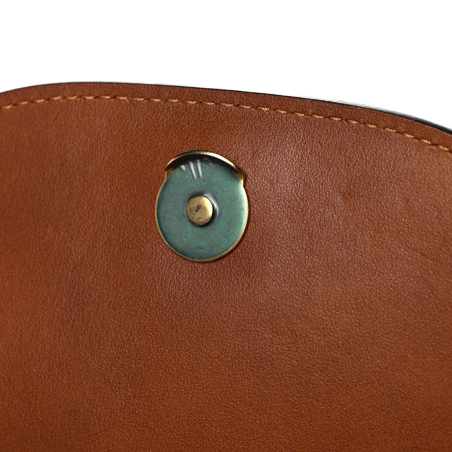 Calfskin Suede Small Nile Bracelet Bag Caramel