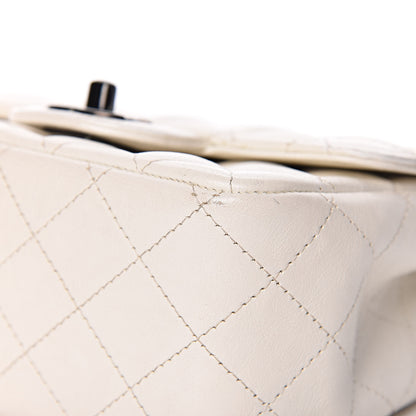 Chanel Crumpled Calfskin Quilted Mini Square Flap White 10 of 12