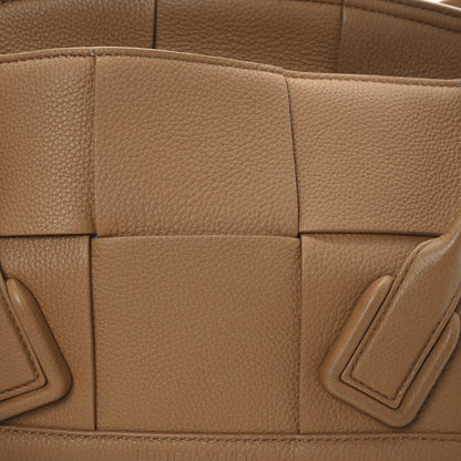 Bottega Veneta Grained Calfskin Maxi Intrecciato Arco 33 Caramel 8 of 12