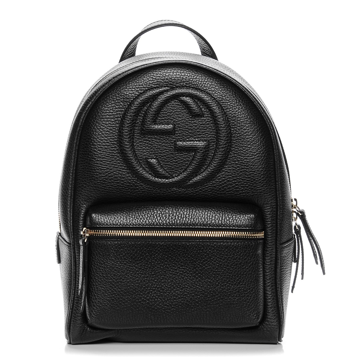 Gucci Pebbled Calfskin Soho Chain Backpack Black 1 of 6