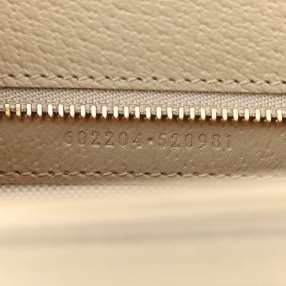 Gucci GG Supreme Monogram Textured Dollar Calfskin Horsebit 1955 Shoulder Bag Beige Mystic White Oatmeal 7 of 10
