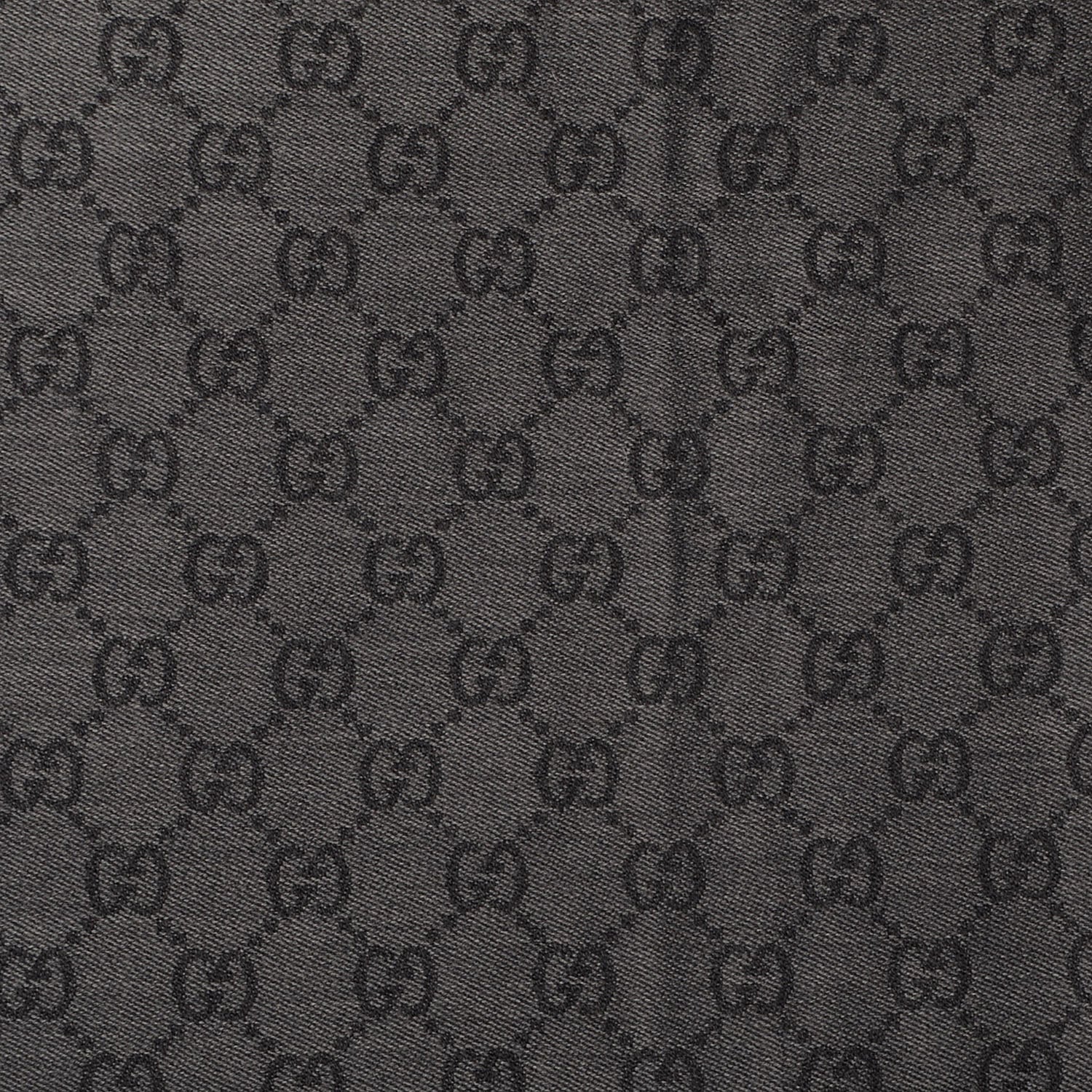 Gucci Wool Monogram Fringe Scarf Anthracite Black 4 of 6