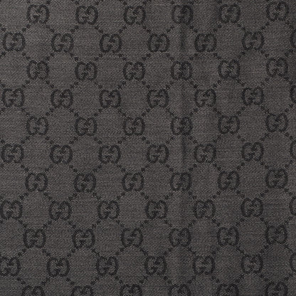 Gucci Wool Monogram Fringe Scarf Anthracite Black 4 of 6