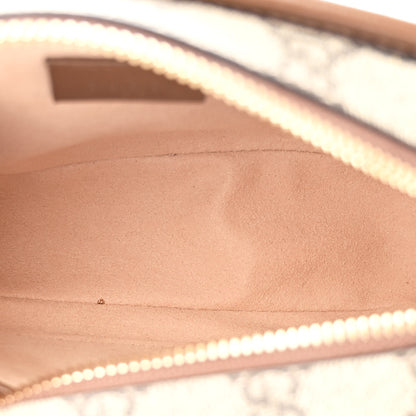 Gucci GG Supreme Monogram Azalea Calfskin Mini Retro Interlocking G Shoulder Bag Beige Ebony Brown Sugar 5 of 11