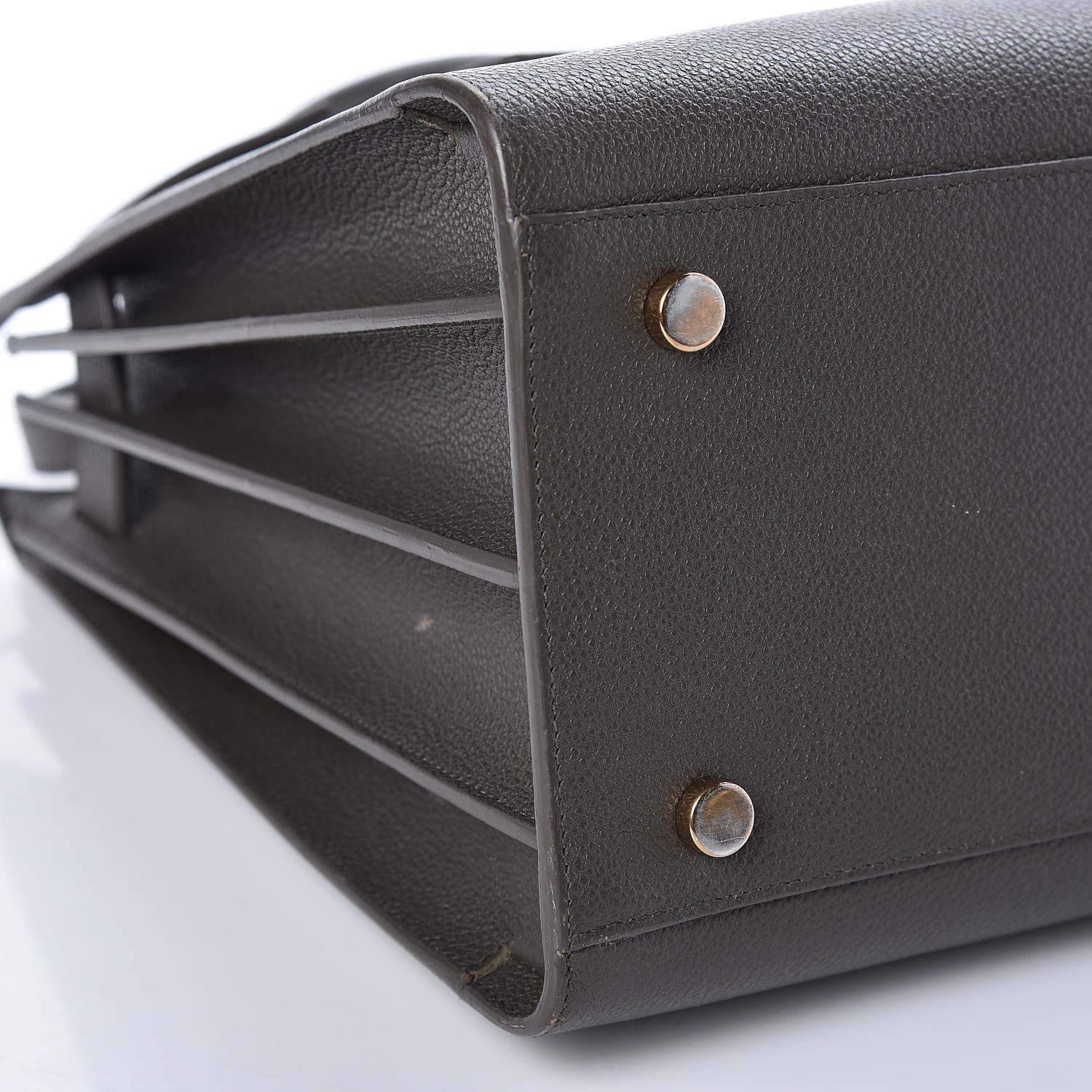 Saint Laurent Grained Calfskin Small Sac De Jour Earth 9 of 10