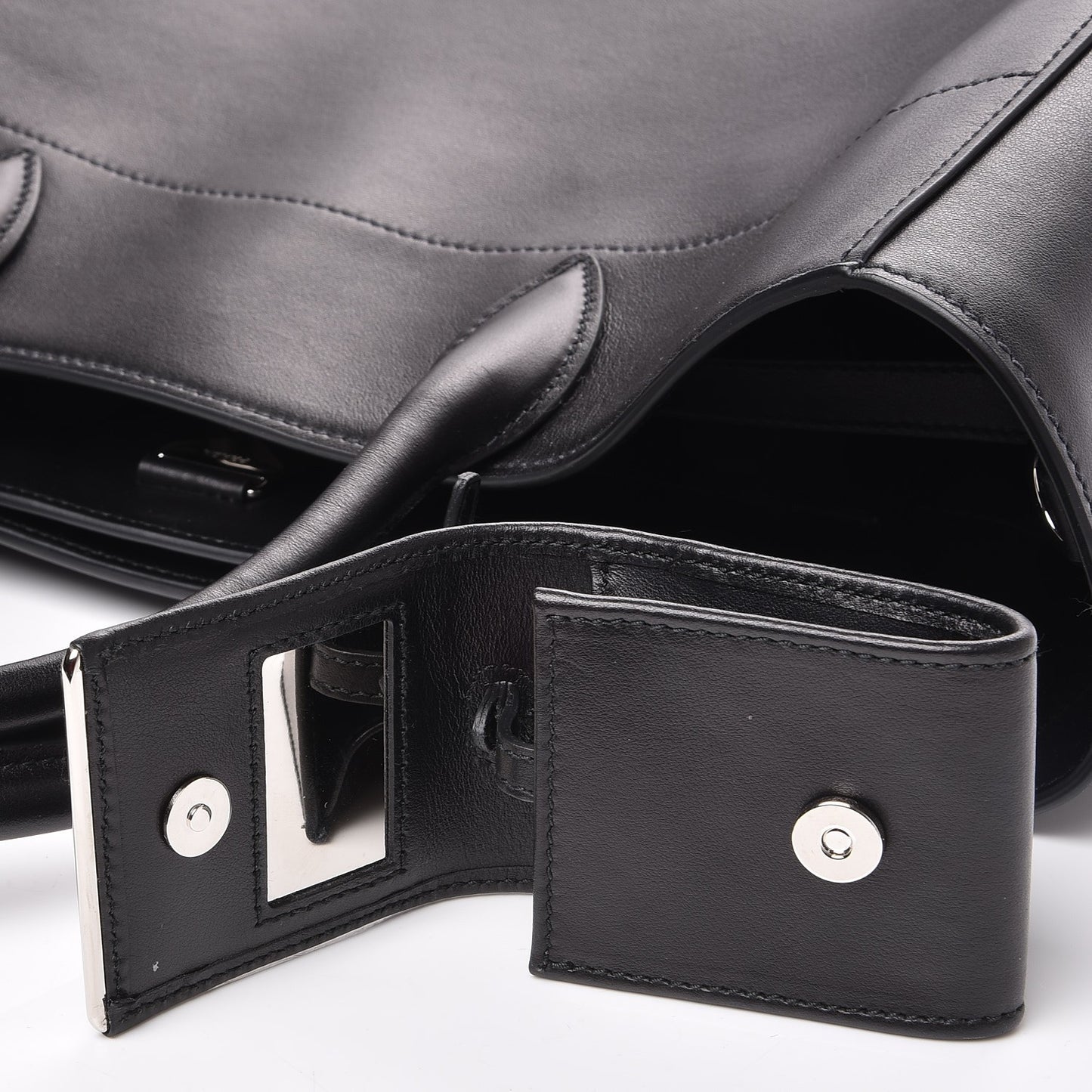 City Calf Tote Nero Black