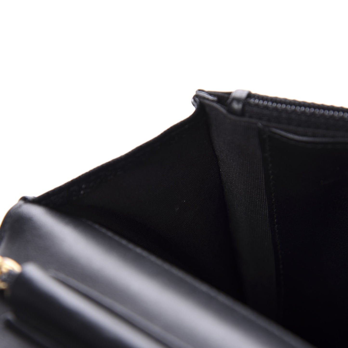 Caviar Quilted Boy Wallet On Chain WOC Black