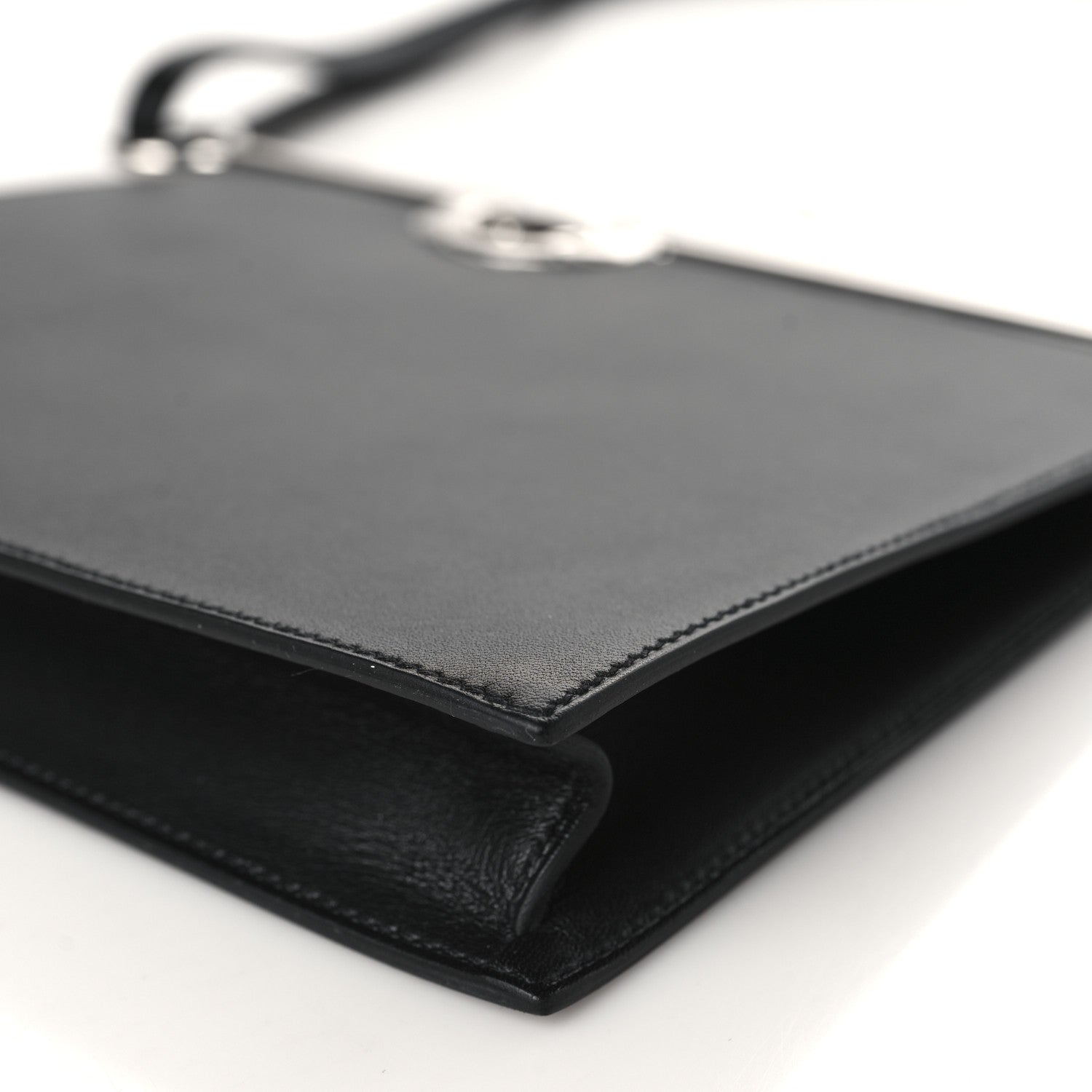 Hermes Chevre Chamkila Mors De Bride Bag Black 8 of 9