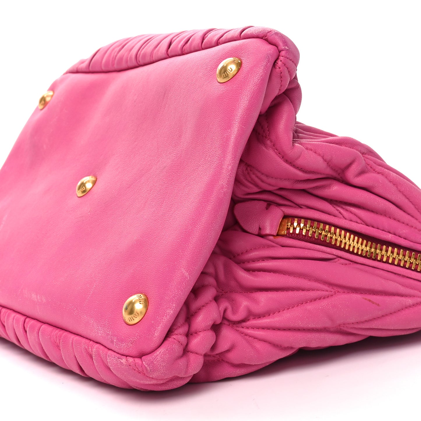 Nappa Matelasse Lux Mini Crossbody Tote Peonia