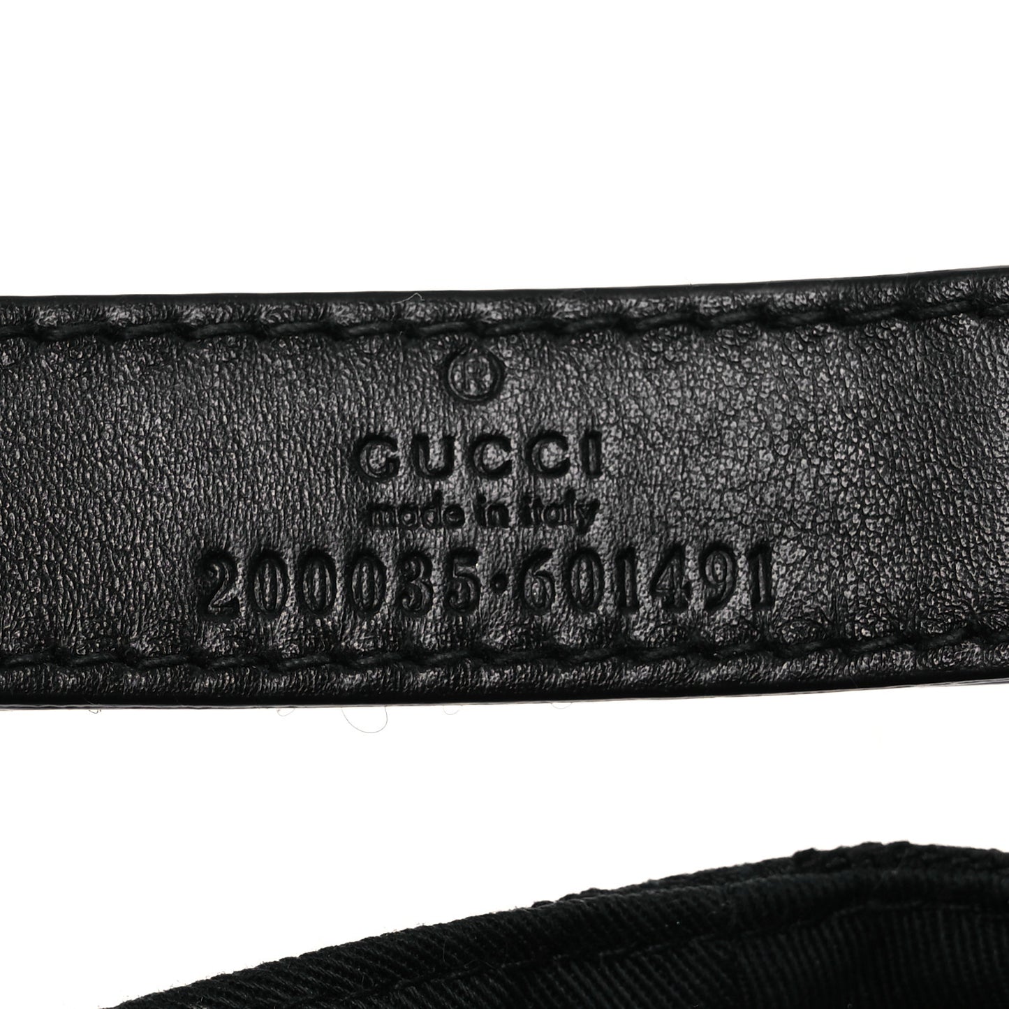 Monogram Web Baseball Hat XS Black