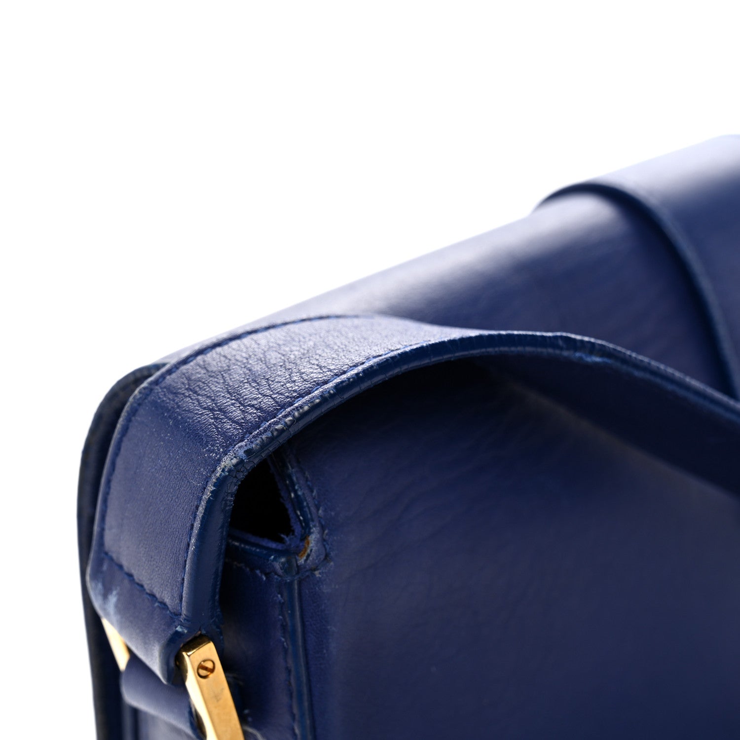 Saint Laurent Calfskin Classic Y Satchel Royal Blue 15 of 17