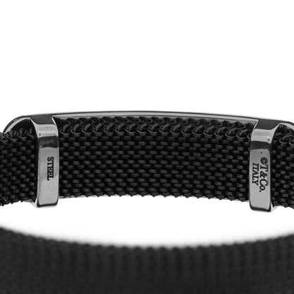 Tiffany Stainless Steel 1837 Mesh ID Bracelet 3 of 3