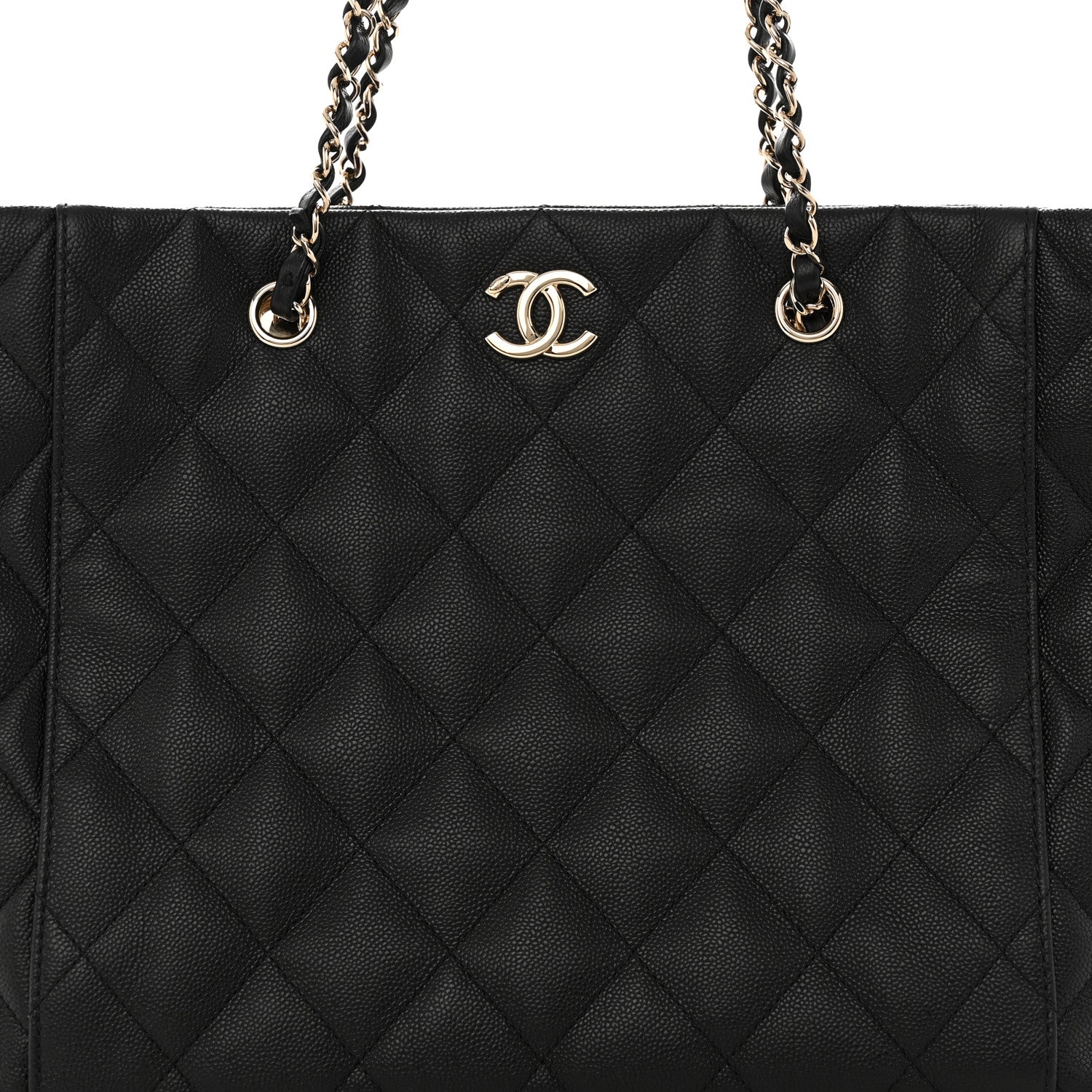 Chanel Caviar Quilted Large Shopping Tote Black 9 of 13