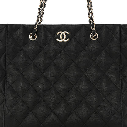 Chanel Caviar Quilted Large Shopping Tote Black 9 of 13
