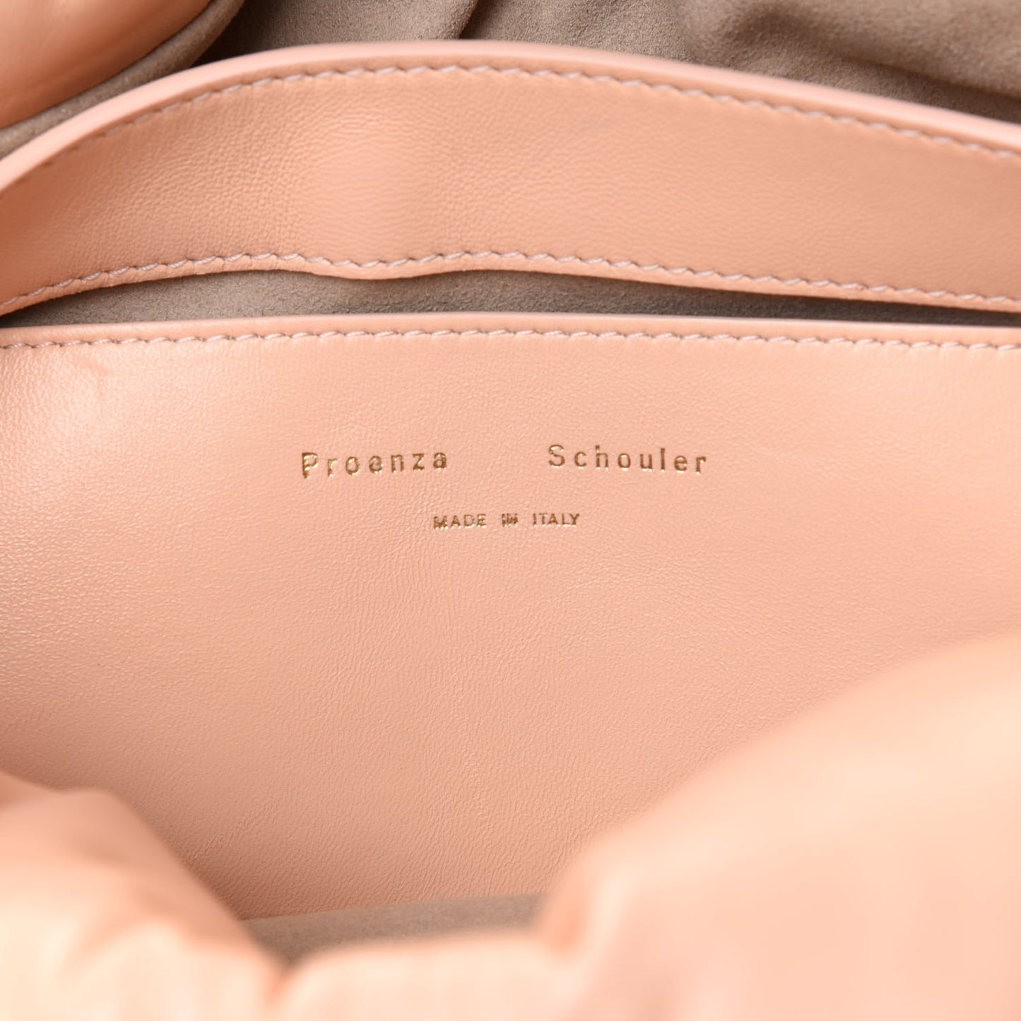 Lambskin Puffy Tobo Chain Shoulder Bag Pink