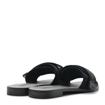 Christian Dior Technical Stretch Fabric Camouflage Dio(r)evolution Slide Sandals 37 Black Military 4 of 8