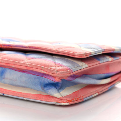 Chanel Lambskin Quilted Wallet On Chain WOC Multicolor 10 of 10