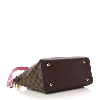 Louis Vuitton Damier Ebene Cuir Taurillon Hyde Park Fuchsia 4 of 8