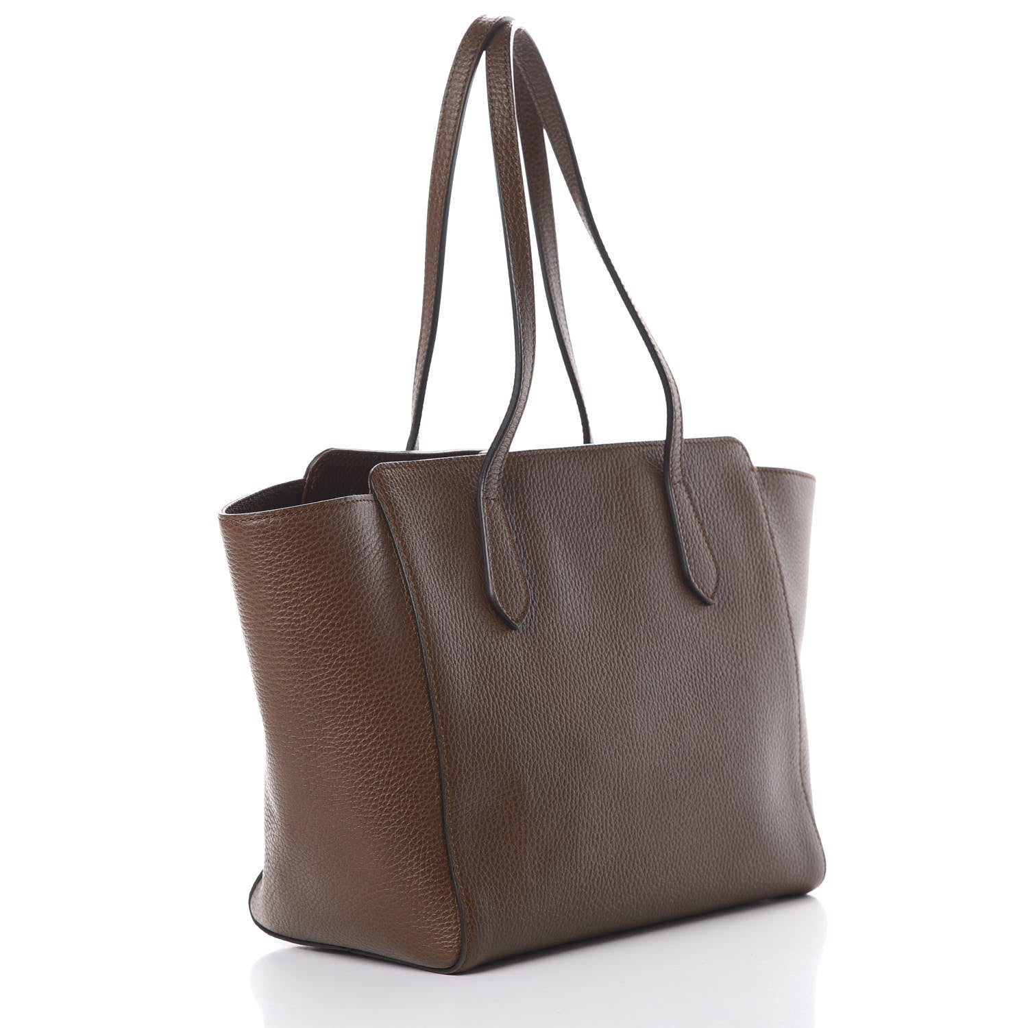 Gucci Dollar Calfskin Small Swing Tote Nut Brown 2 of 9