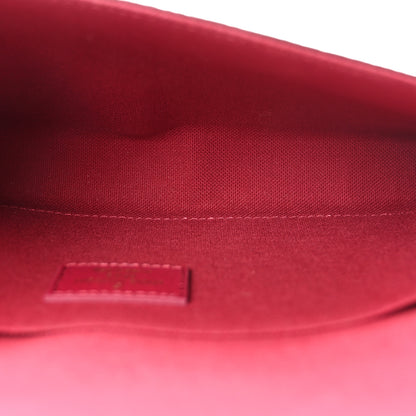 Louis Vuitton Monogram Pochette Felicie Chain Wallet Fuchsia 6 of 10