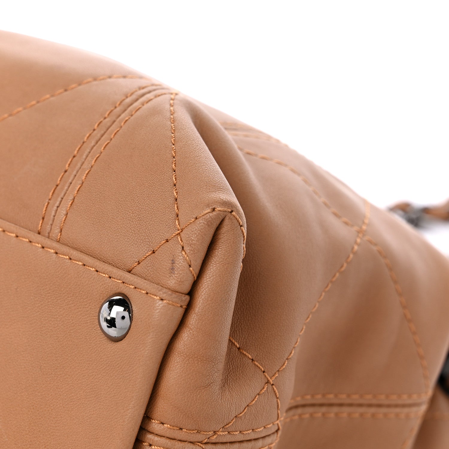 Chanel Lambskin Small Soft Touch Shoulder Bag Camel 9 of 13
