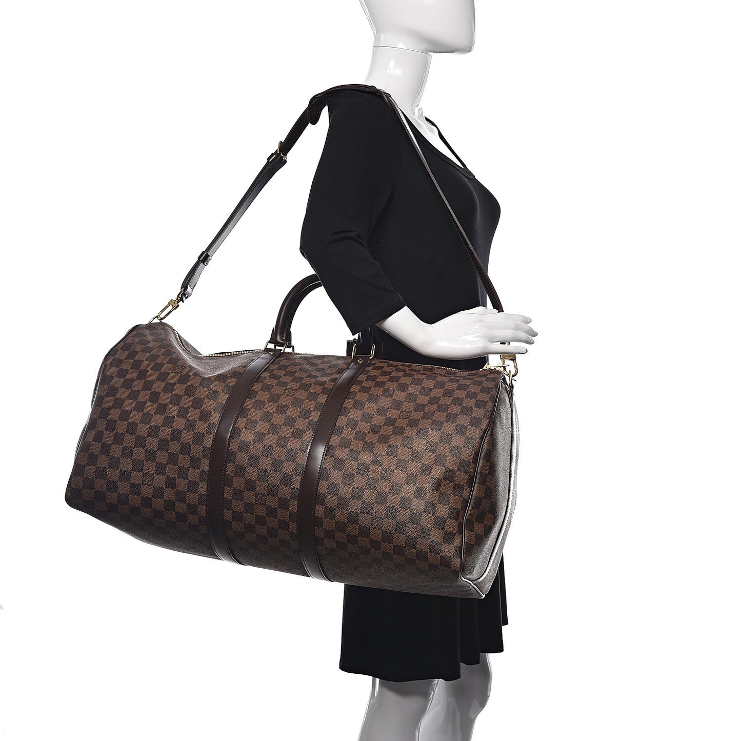 Damier Ebene Keepall Bandouliere 55