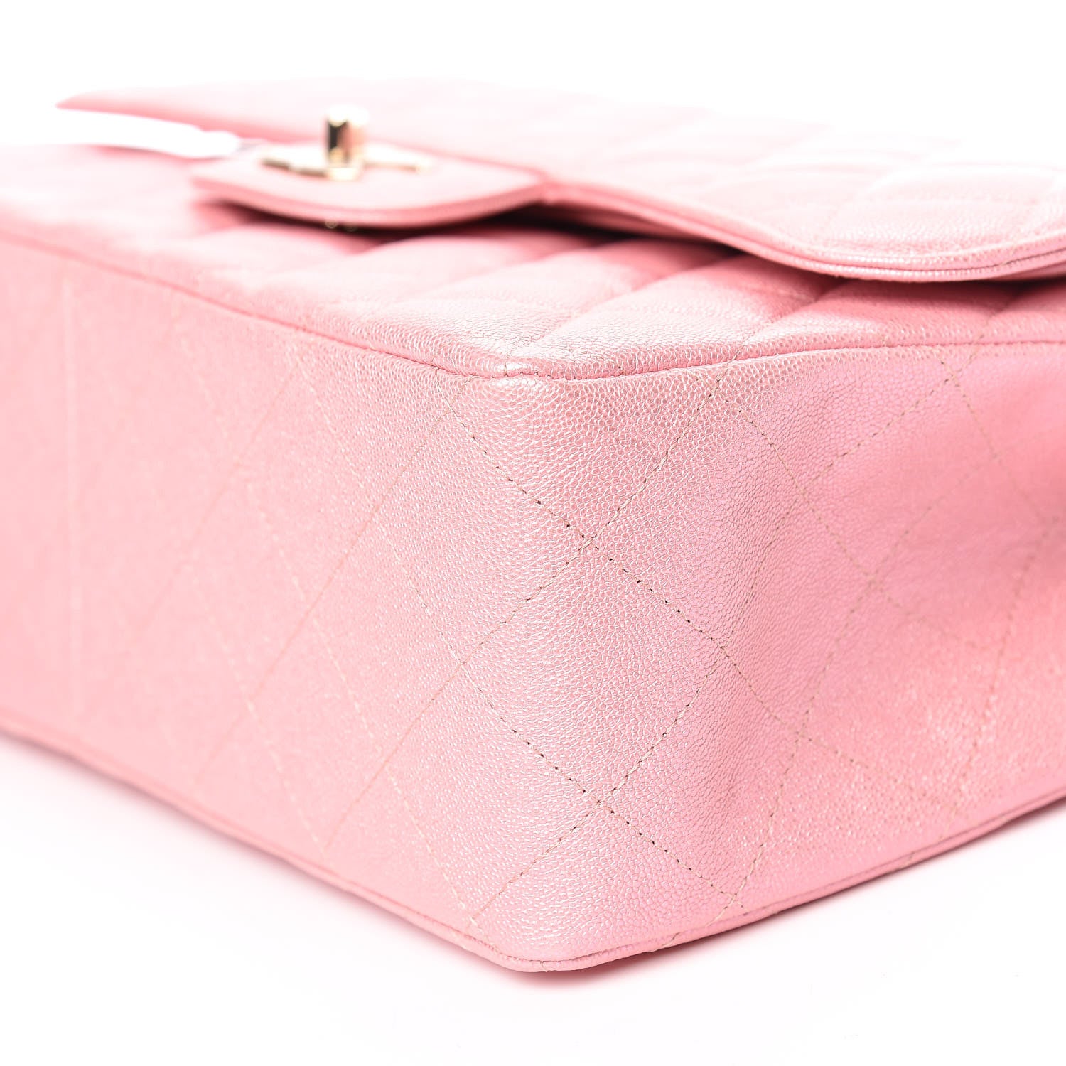 Chanel Iridescent Caviar Quilted Jumbo Double Flap Pink 6 of 11
