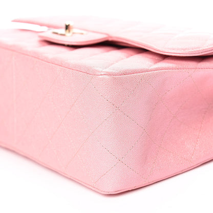 Chanel Iridescent Caviar Quilted Jumbo Double Flap Pink 6 of 11