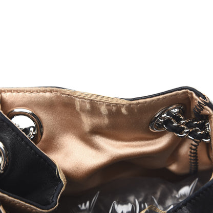 Chanel Lambskin Satin Reversible Sac Cordon Black 12 of 13