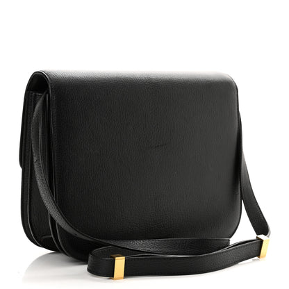 Celine Goatskin Medium Classic Box Flap Bag Black 3 of 10