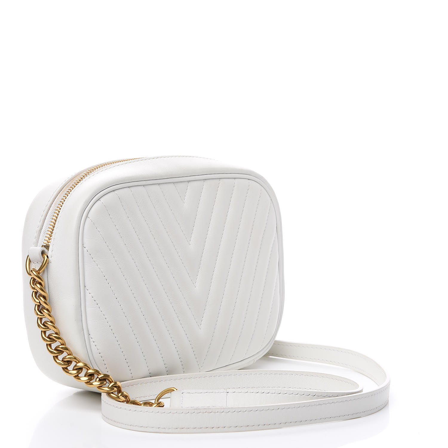 Louis Vuitton Calfskin New Wave Camera Bag White 2 of 14