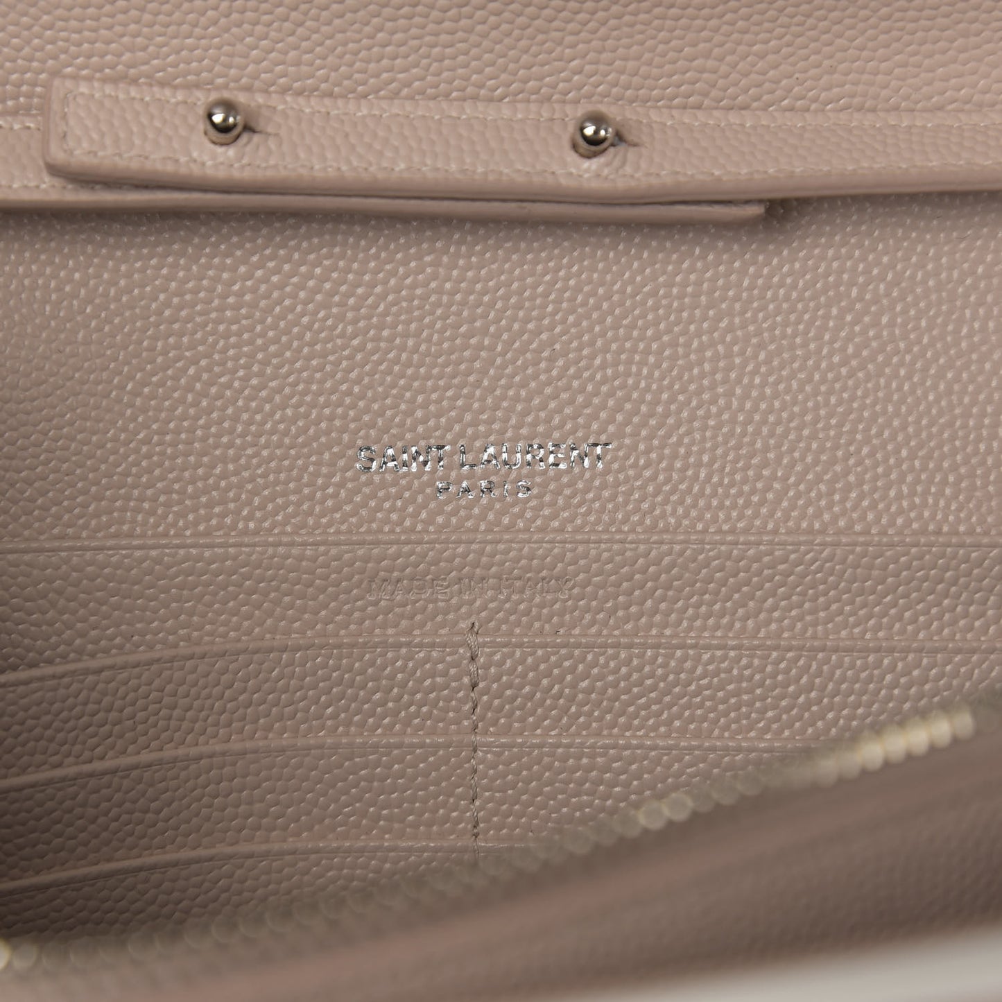Grain De Poudre Matelasse Chevron Monogram Chain Wallet Pink and White