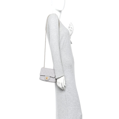 Chanel Lambskin Quilted Mini Pearl Crush Flap Light Grey 2 of 12