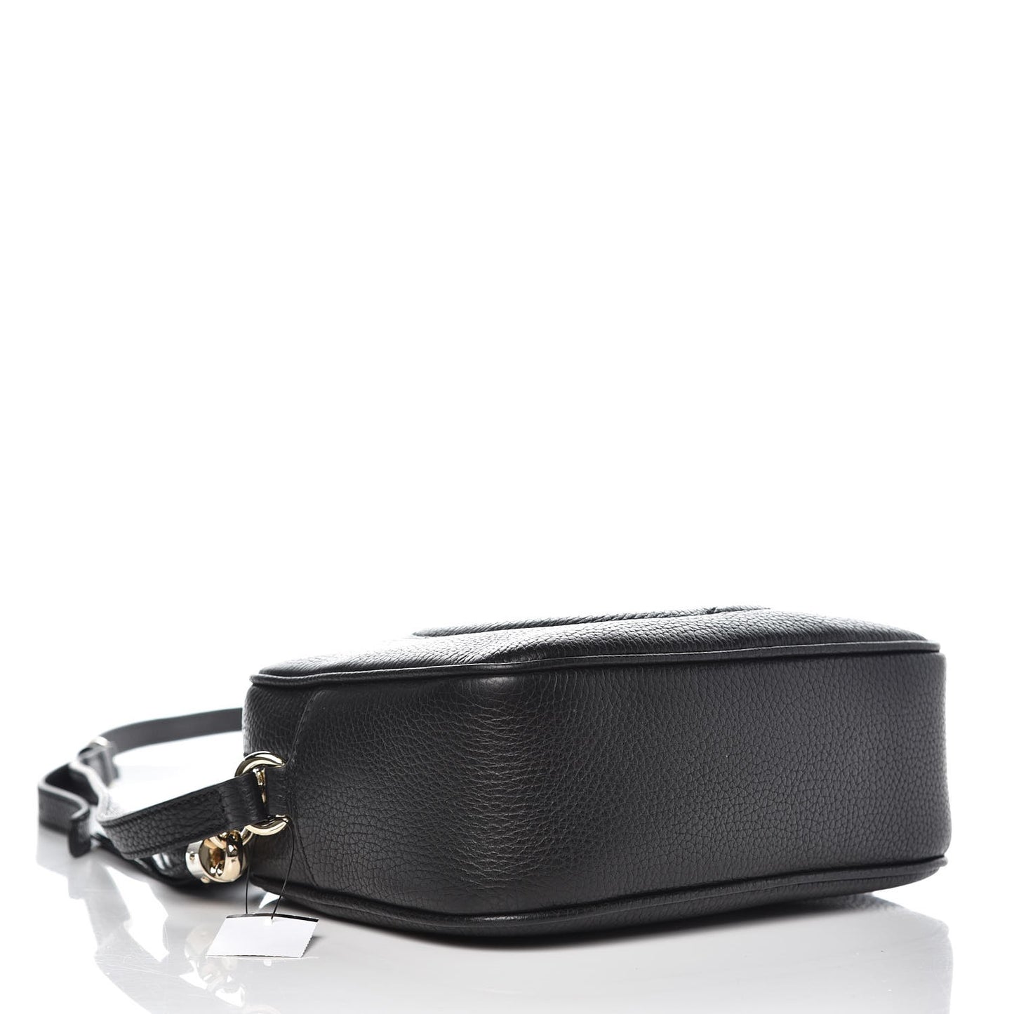 Pebbled Calfskin Small Soho Disco Bag Black