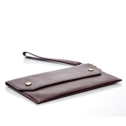 Celine Smooth Calfskin Travel Clutch Burgundy 4 of 7