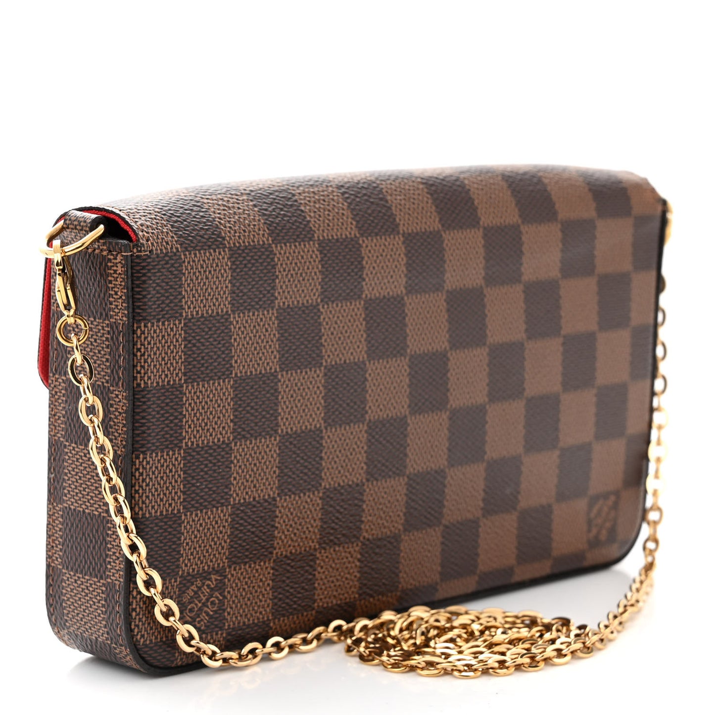 Damier Ebene Pochette Felicie Chain Wallet