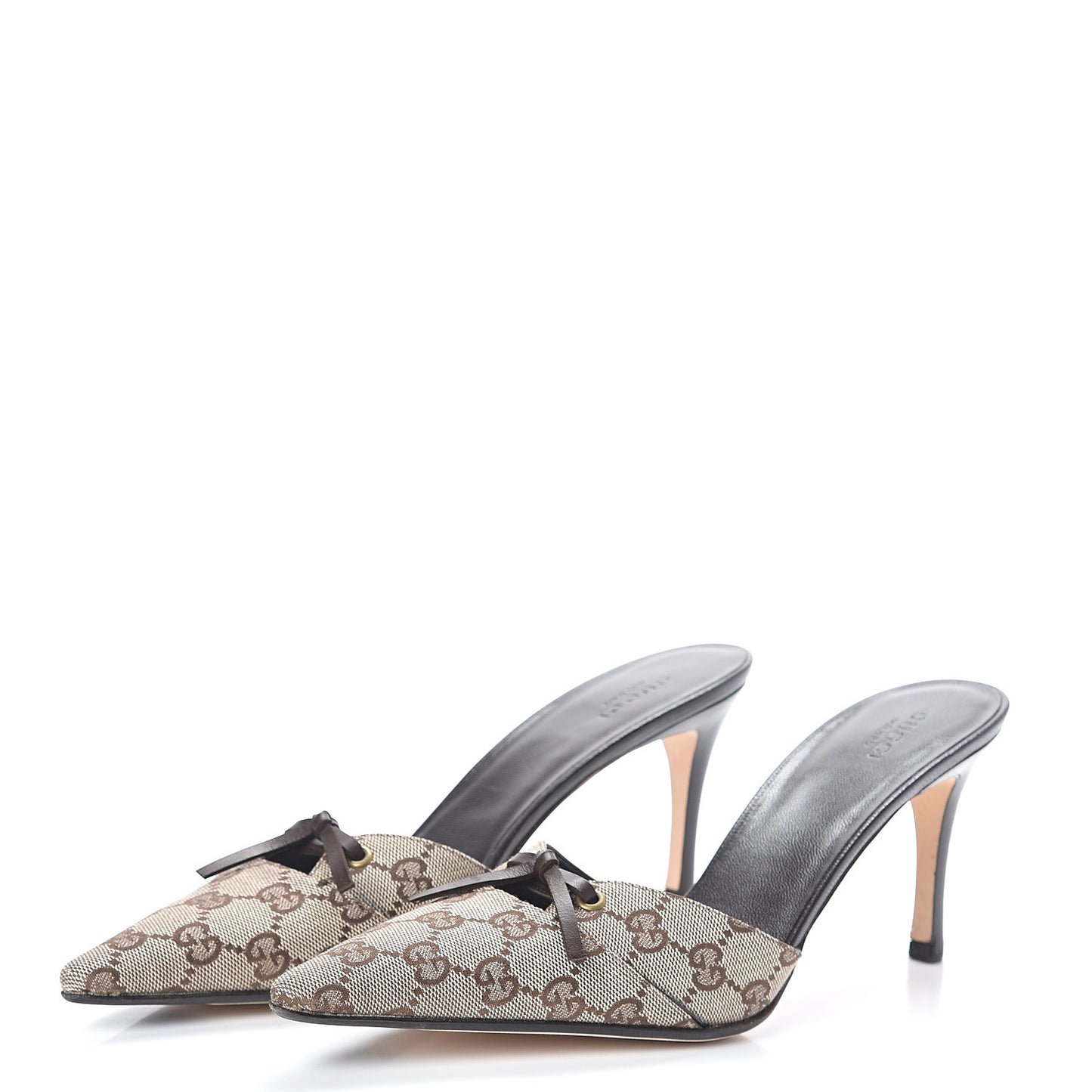 Monogram GG Mules 11 Brown