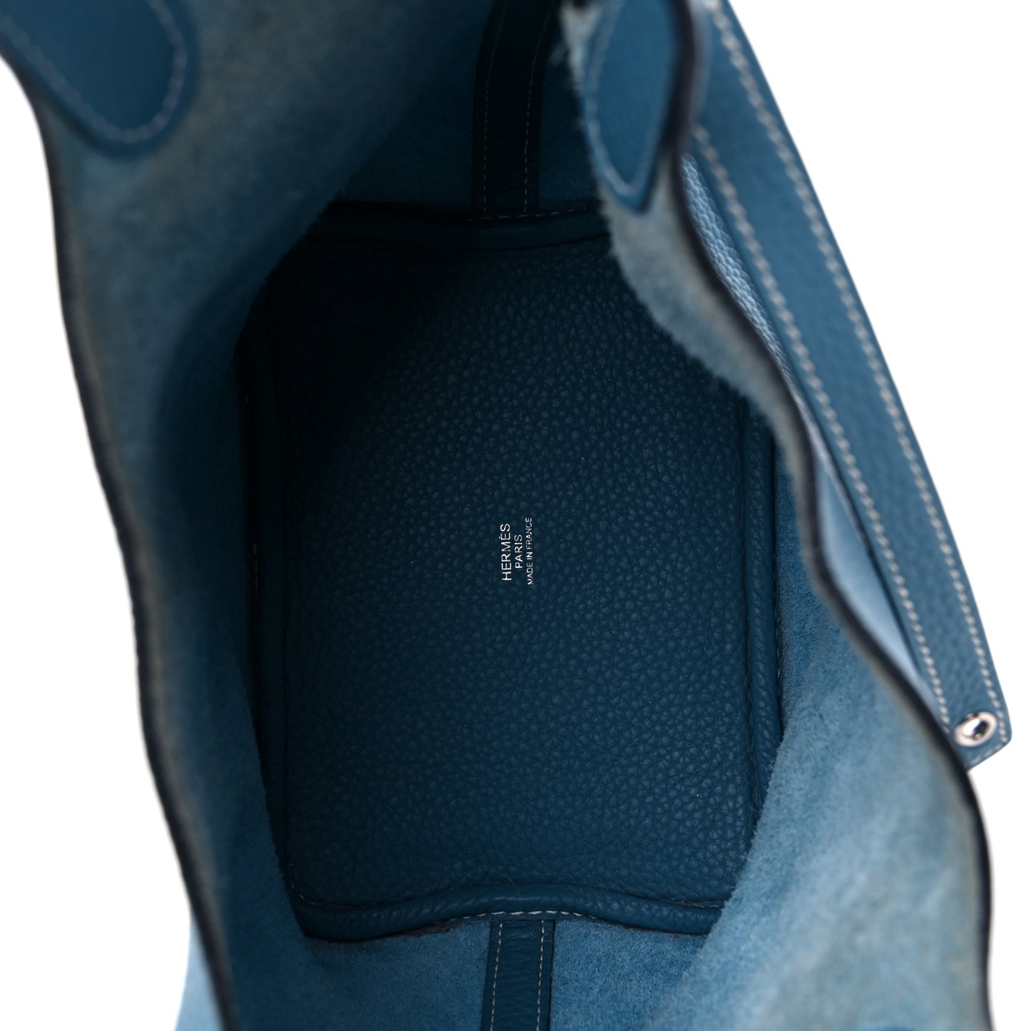 Taurillon Clemence Picotin Lock 18 PM Blue Jean